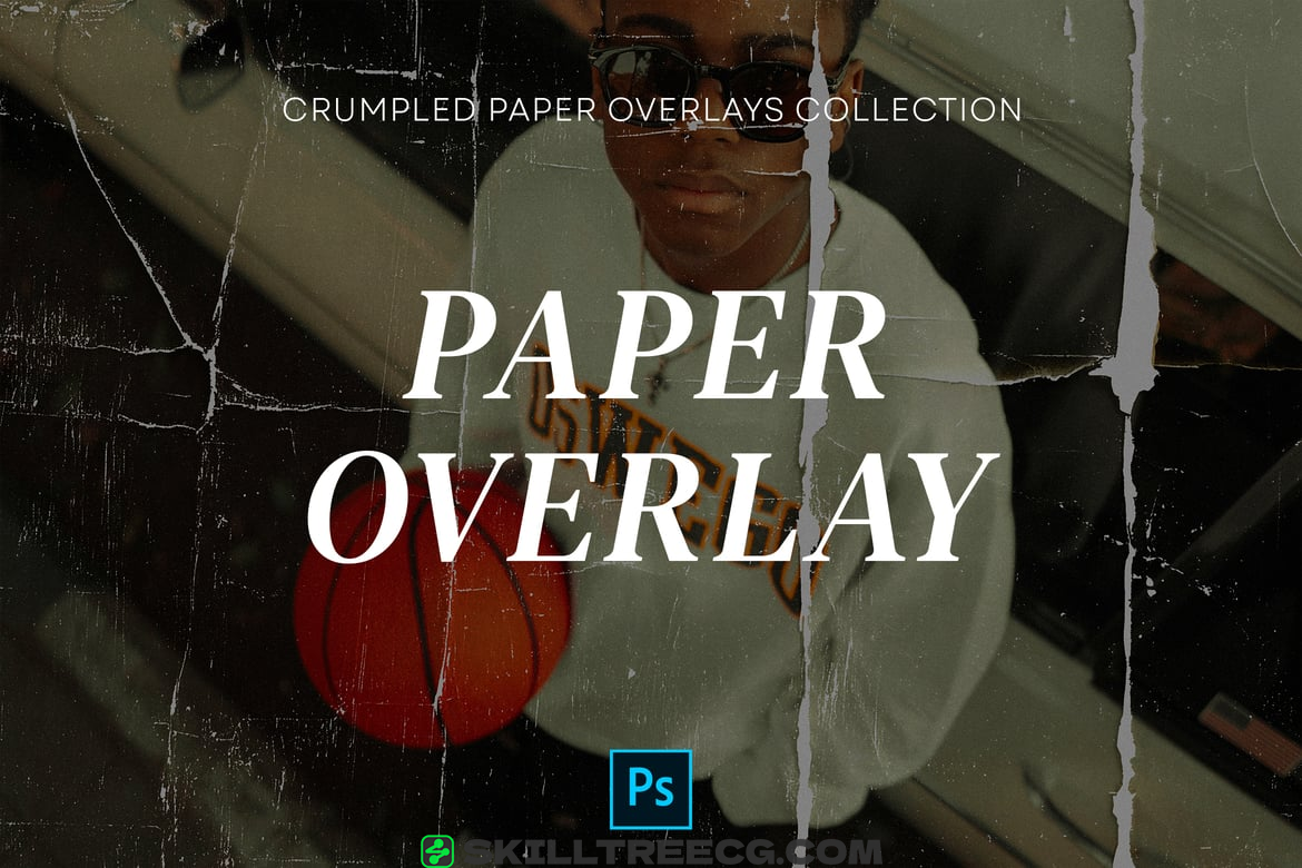 Crumpled Paper Overlays Pack（556885）-技能树